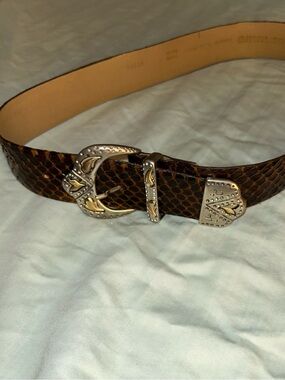 Vintage Emmanuel Canada Genuine Reptile Belt